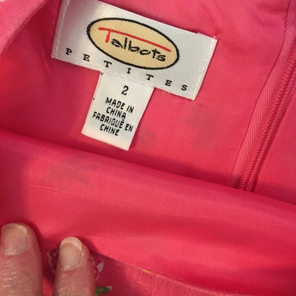 Talbots vintage lined shift dress with elbow sleeve cardigan in Size 2p - Picture 8 of 11